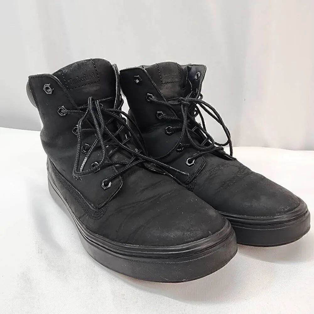 Timberland Size 9 Londyn 6" Boots, Women's Black Leather Z
